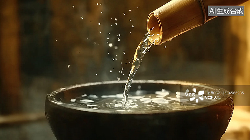【AI数字艺术】酒坛子里的酒图片素材