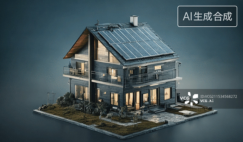 【AI数字艺术】现代住宅图片素材