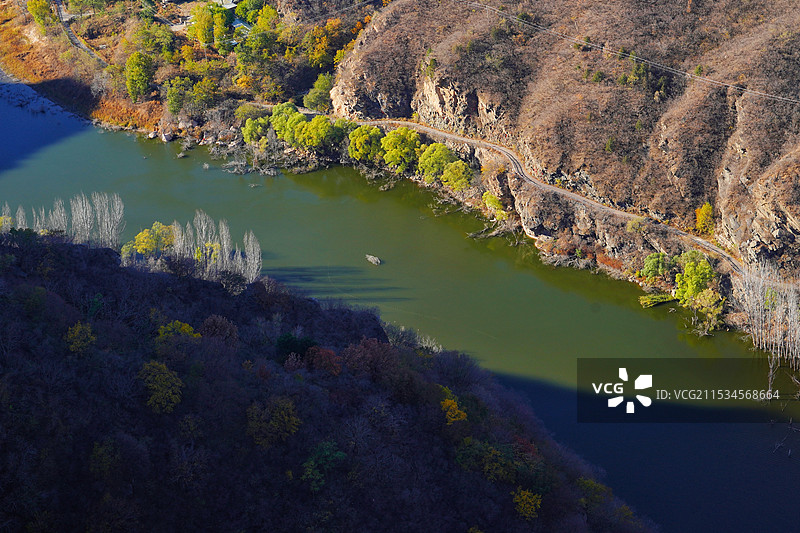 北京密云山中秋景图片素材