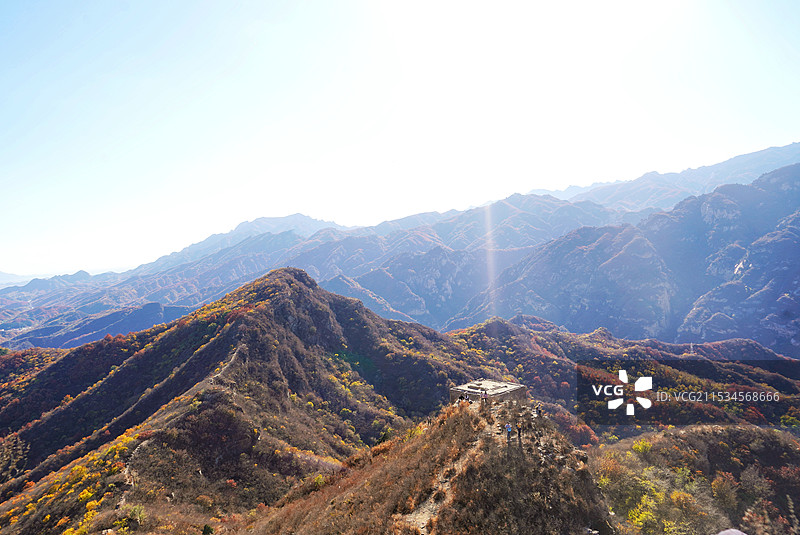 北京密云山中秋景图片素材
