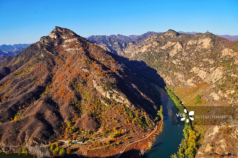 北京密云山中秋景图片素材