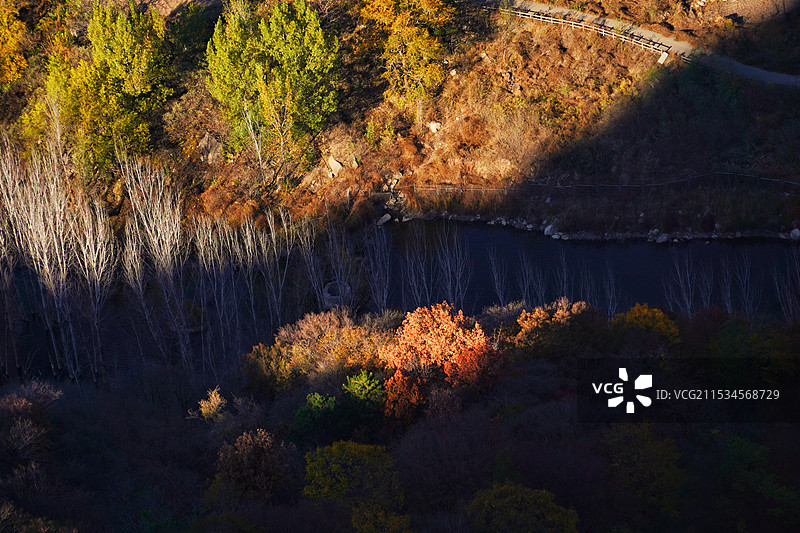 北京密云山中秋景图片素材
