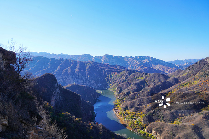 北京密云山中秋景图片素材
