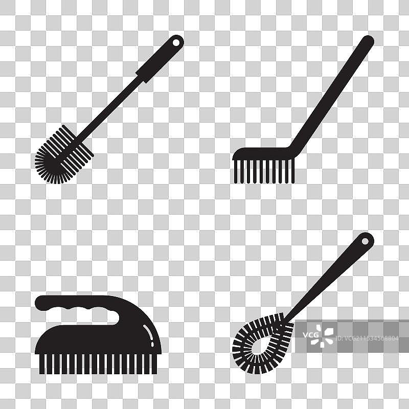 马桶刷图标图片素材