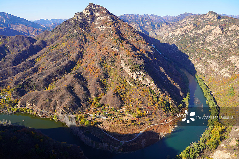 北京密云山中秋景图片素材