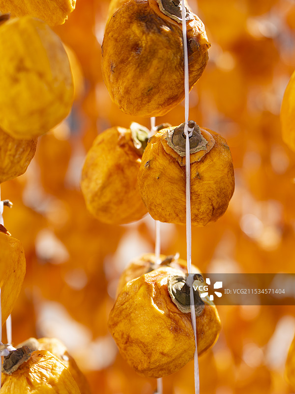 秋天晒柿饼图片素材