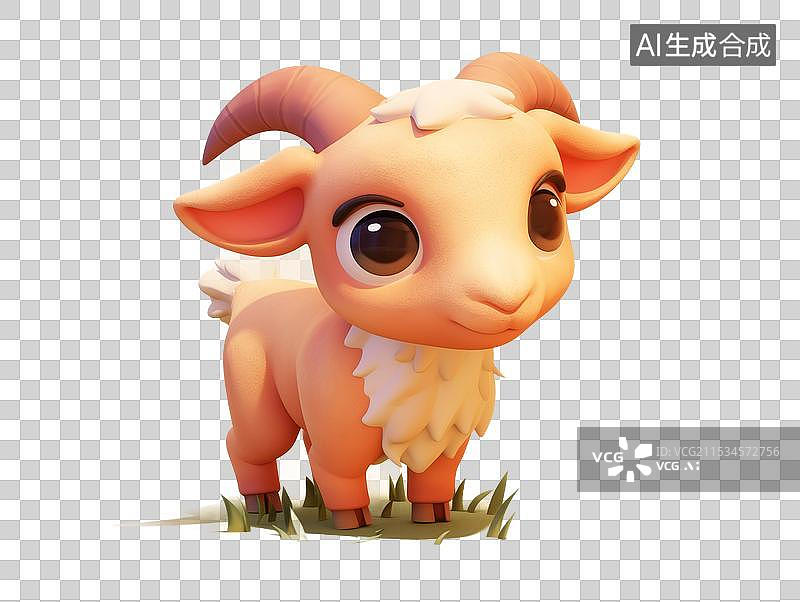 【AI数字艺术】羊年白羊座免抠元素图片素材