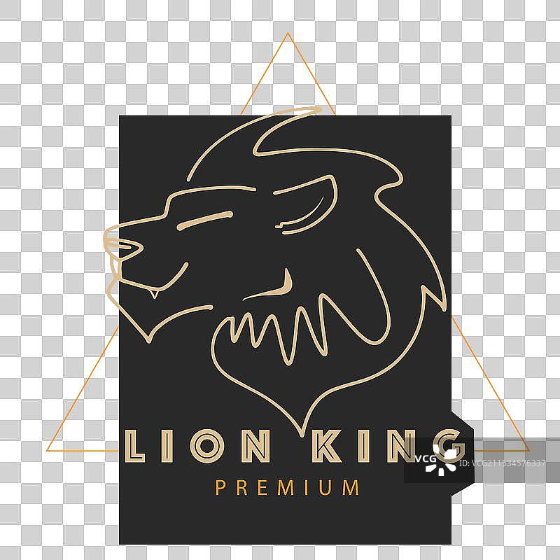 狮头标志模板设计图片素材