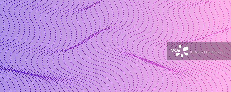 色彩斑斓的半色调背景与流动的点状图案图片素材