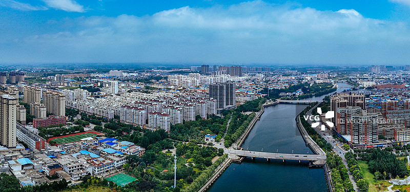 方城县 龙泉公园 潘河大桥 润豪世纪 阳城公园 航拍图片素材