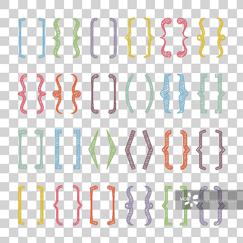 彩色引用框中的阴影文本括号图片素材