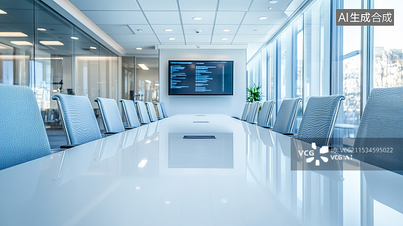 【AI数字艺术】多媒体会议室图片素材