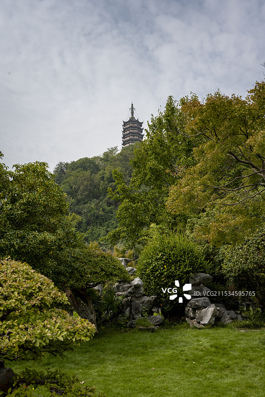 镇江焦山万佛塔图片素材
