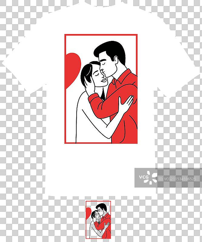 T恤的温暖与柔情图片素材