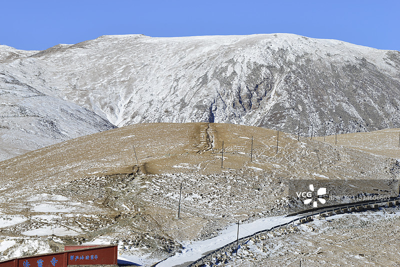 2024年雪后五台山，北台顶风光，五台山雪景图片素材