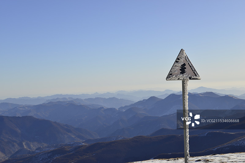 2024年雪后五台山，北台顶风光，五台山雪景图片素材