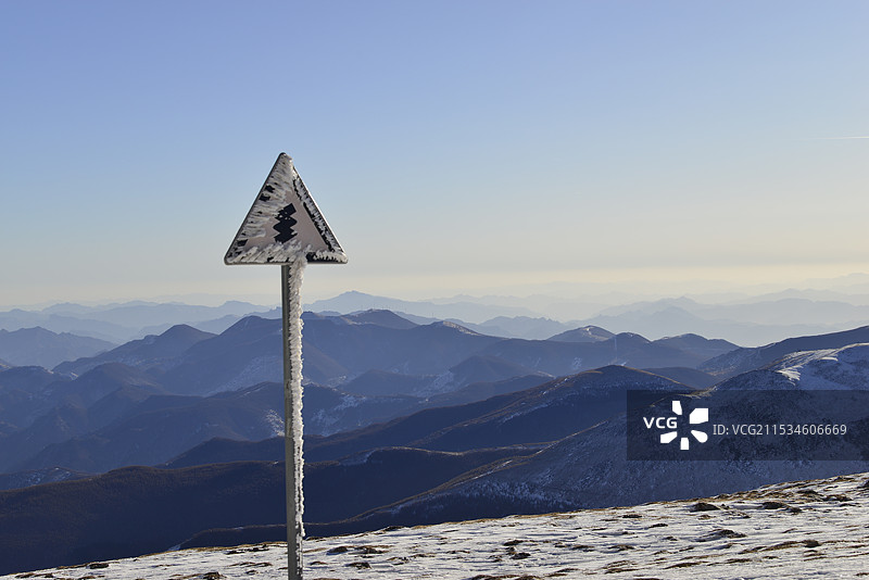 2024年雪后五台山，北台顶风光，五台山雪景图片素材