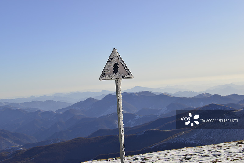 2024年雪后五台山，北台顶风光，五台山雪景图片素材