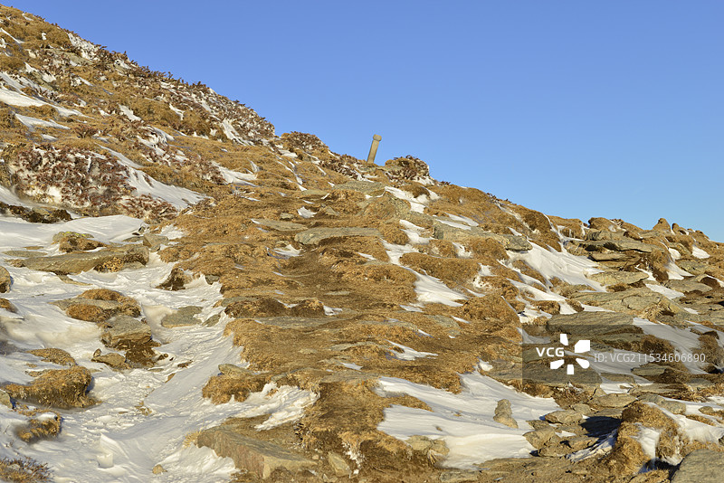 2024年雪后五台山，北台顶风光，五台山雪景图片素材