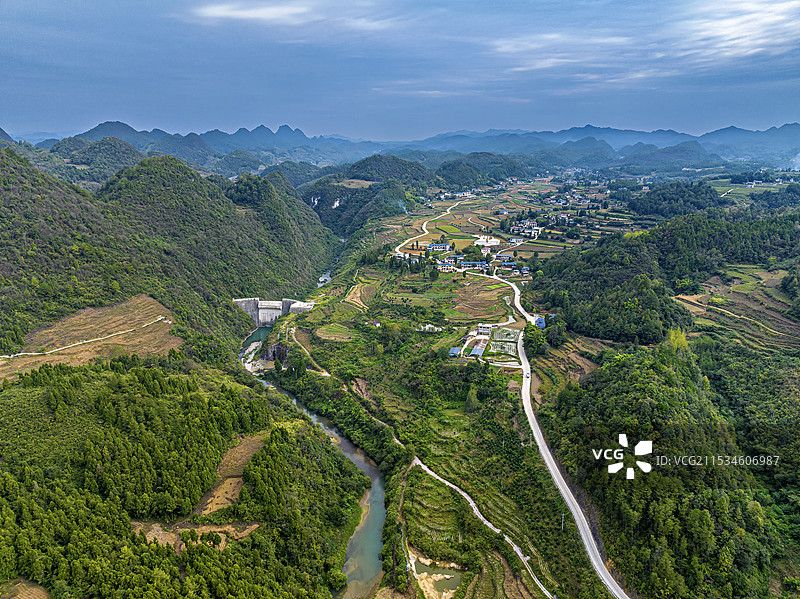贵州遵义市余庆县龙家镇龙家服务区图片素材