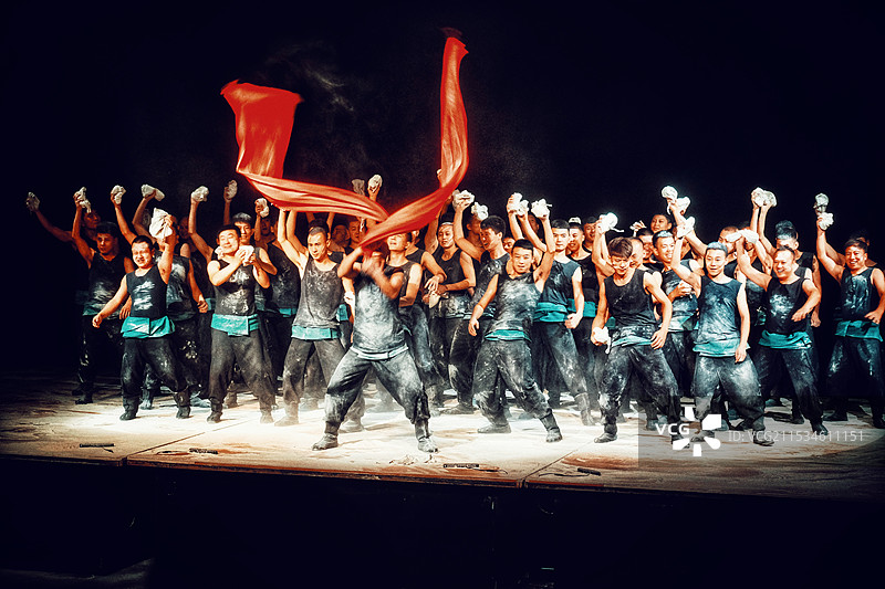 平遥古城。《又见平遥》大型演出舞台照图片素材