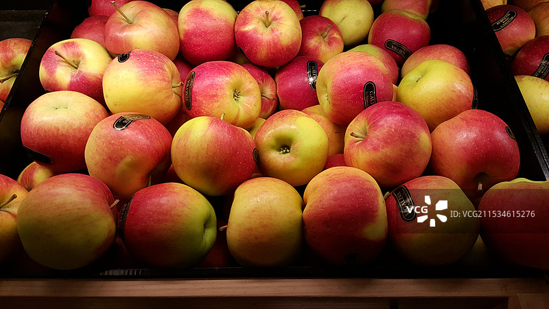 新鲜水果苹果摊位图片素材