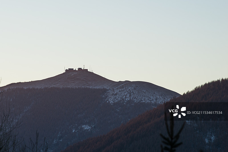 2024年腊月，雪后五台山，金阁寺，大南庄，南台图片素材