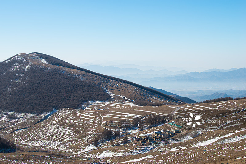 2024年腊月，雪后五台山，金阁寺，大南庄，南台图片素材