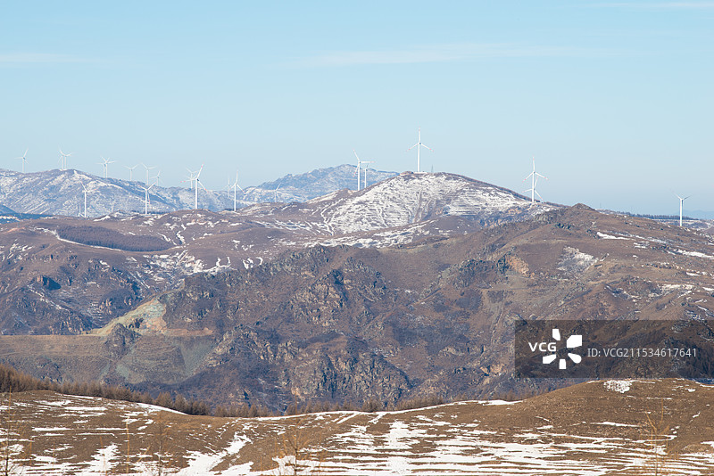 2024年腊月，雪后五台山，金阁寺，大南庄，南台图片素材