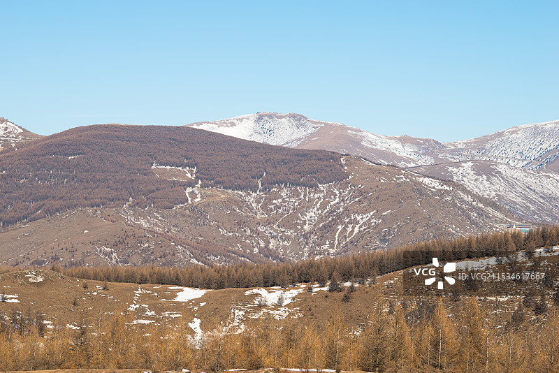 2024年腊月，雪后五台山，金阁寺，大南庄，南台图片素材