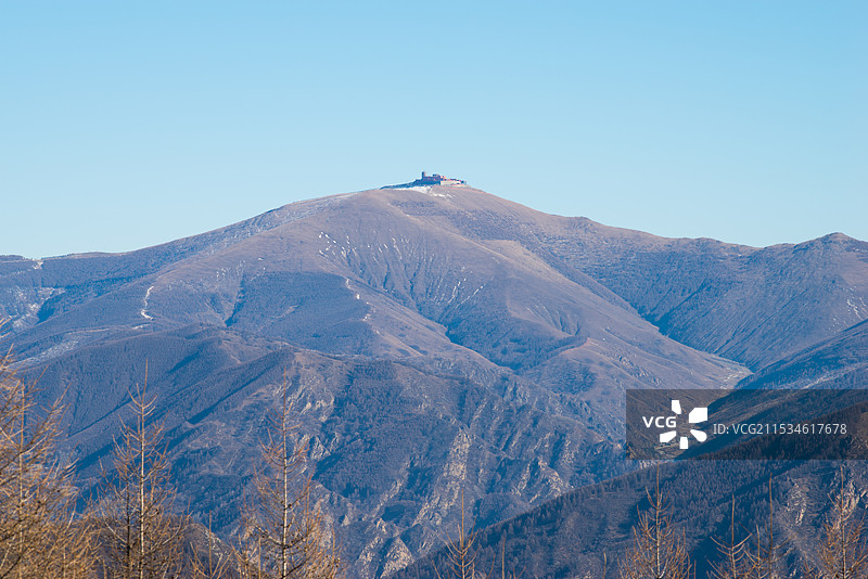 2024年腊月，雪后五台山，金阁寺，大南庄，南台图片素材