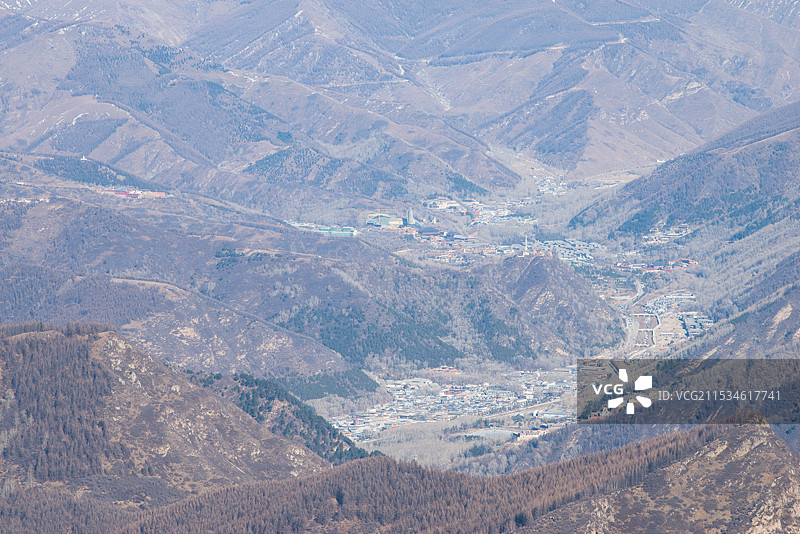 2024年腊月，雪后五台山，金阁寺，大南庄，南台图片素材