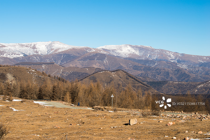 2024年腊月，雪后五台山，金阁寺，大南庄，南台图片素材