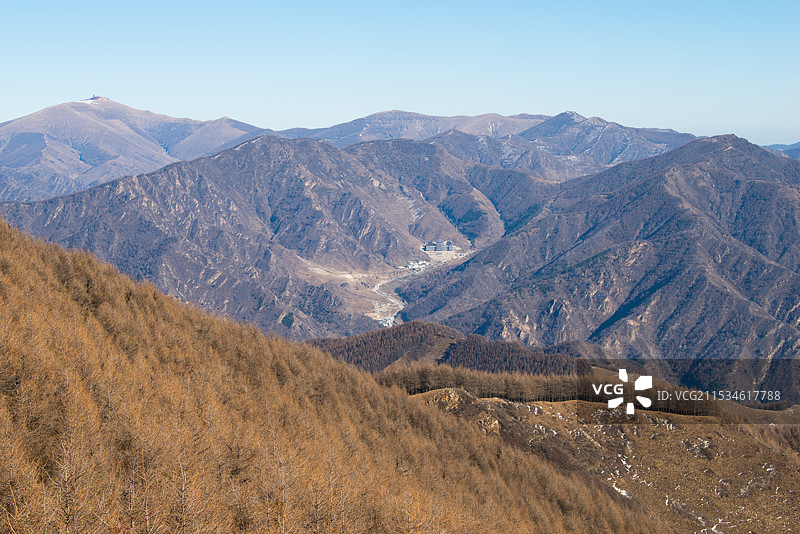 2024年腊月，雪后五台山，金阁寺，大南庄，南台图片素材