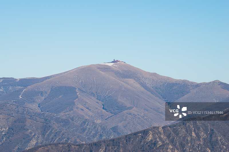 2024年腊月，雪后五台山，金阁寺，大南庄，南台图片素材