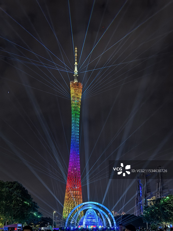 #广州塔夜景#灯光节#珠江新城#图片素材