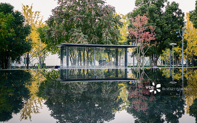 龙华寺秋色图片素材