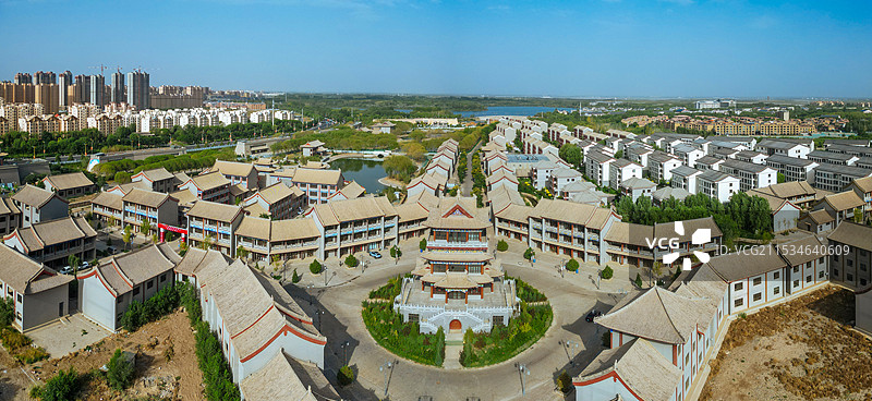 张掖 城市湿地博物馆 边塞竞技体育中心 湿地公园 甘州府城 玉水苑图片素材