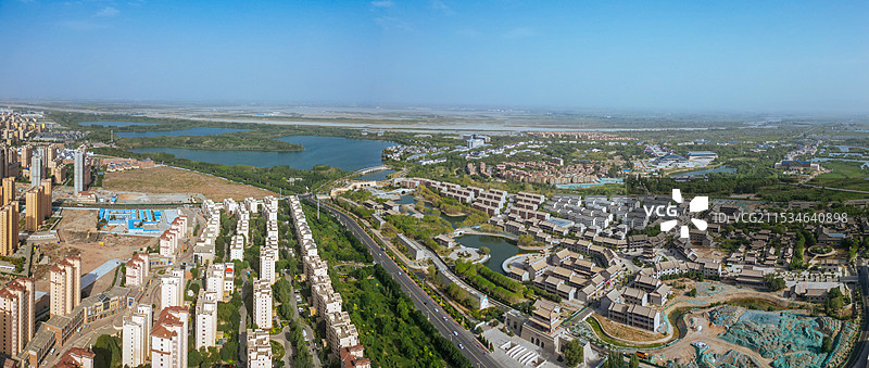 张掖 城市湿地博物馆 边塞竞技体育中心 湿地公园 甘州府城 玉水苑图片素材