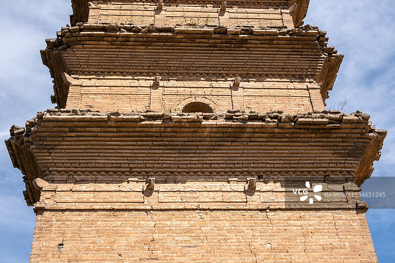 陕西渭南合阳罗山寺塔图片素材