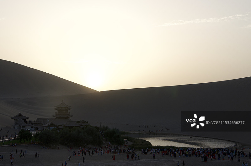 敦煌鸣沙山图片素材