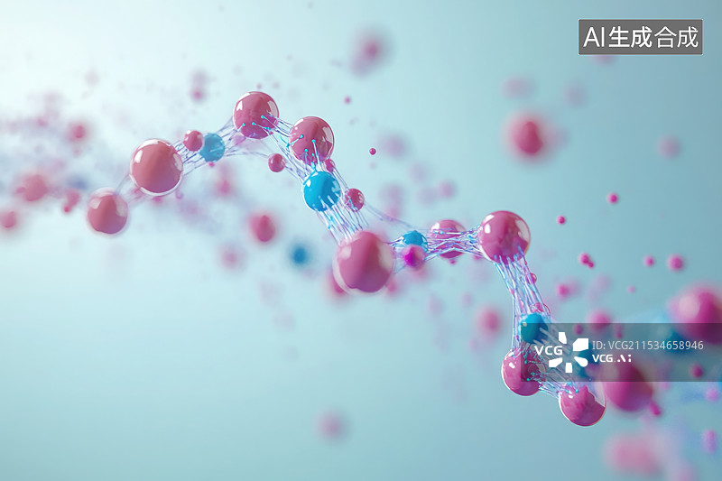 【AI数字艺术】病毒细菌HIV艾滋病微生物3D立体细胞图片素材