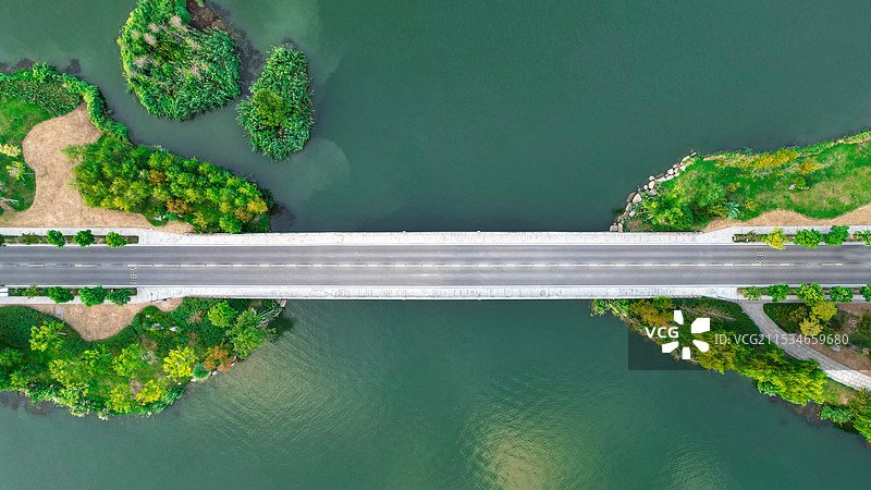 杭州铜鉴湖 灵山景区 航拍图片素材