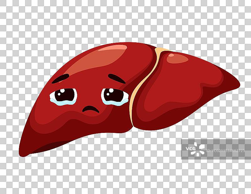 悲伤的人类肝脏图片素材