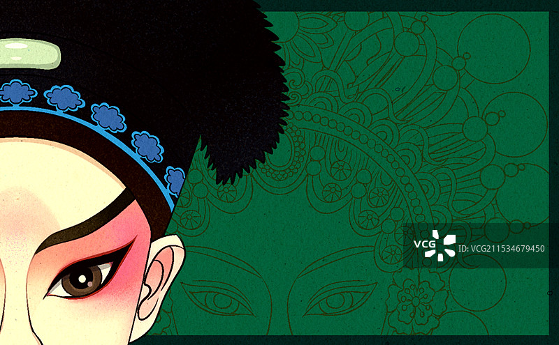 戏曲白蛇传许仙小白娘子国风插画图片素材