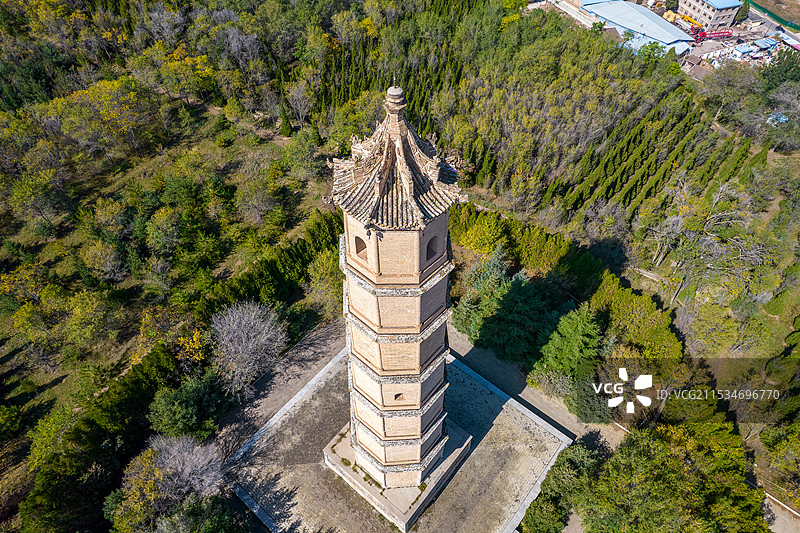 中国甘肃省定西市陇西县文峰塔图片素材