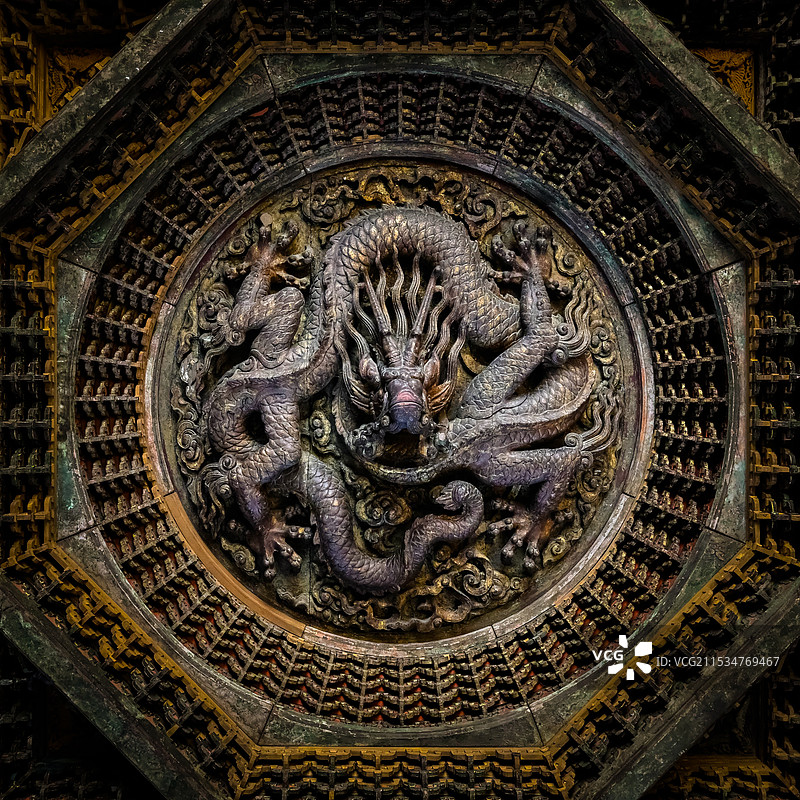 藻井仰望图片素材