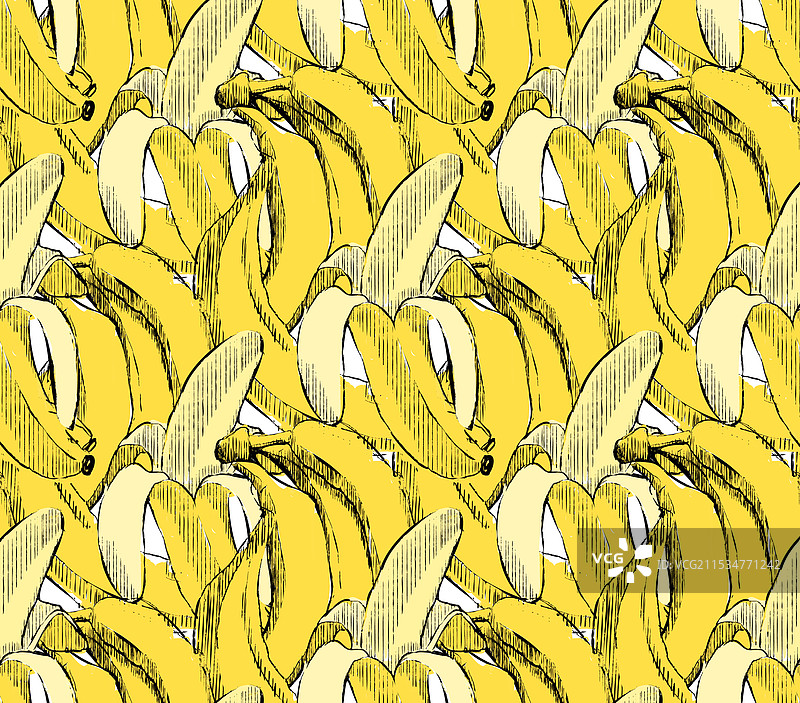 无缝香蕉图案，图形丰富多样图片素材