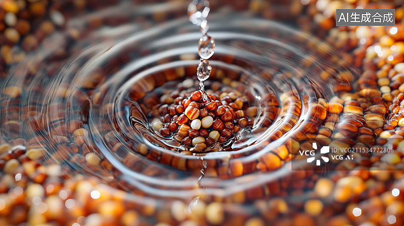 【AI数字艺术】红高粱水泡发酵酿酒图片素材