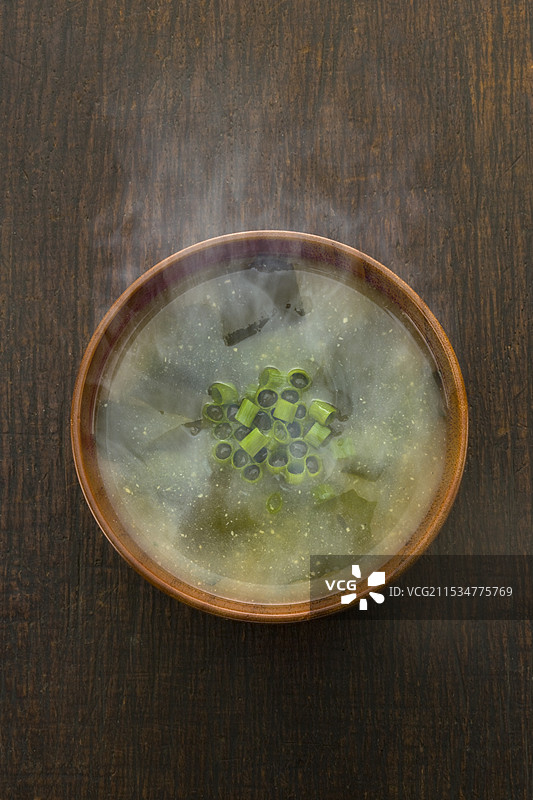 海带味噌汤图片素材